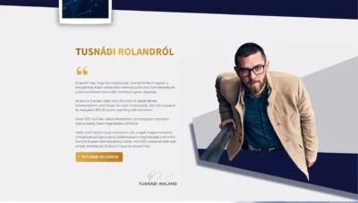 Tusnádi Roland weboldal