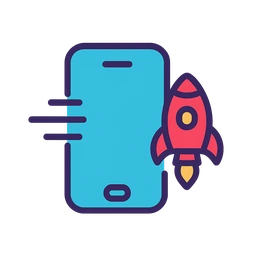 Ikon: mobiltelefon rakétával – sebesség- és mobiloptimalizálás